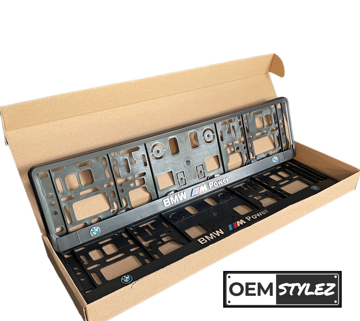 BMW M Power Number Plate Frames