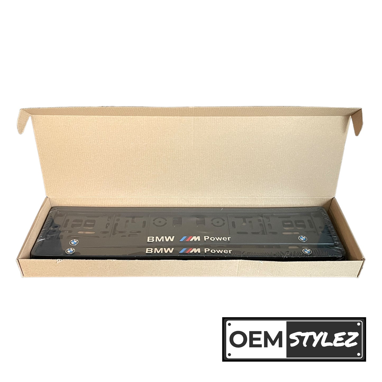 BMW M Power Number Plate Frames