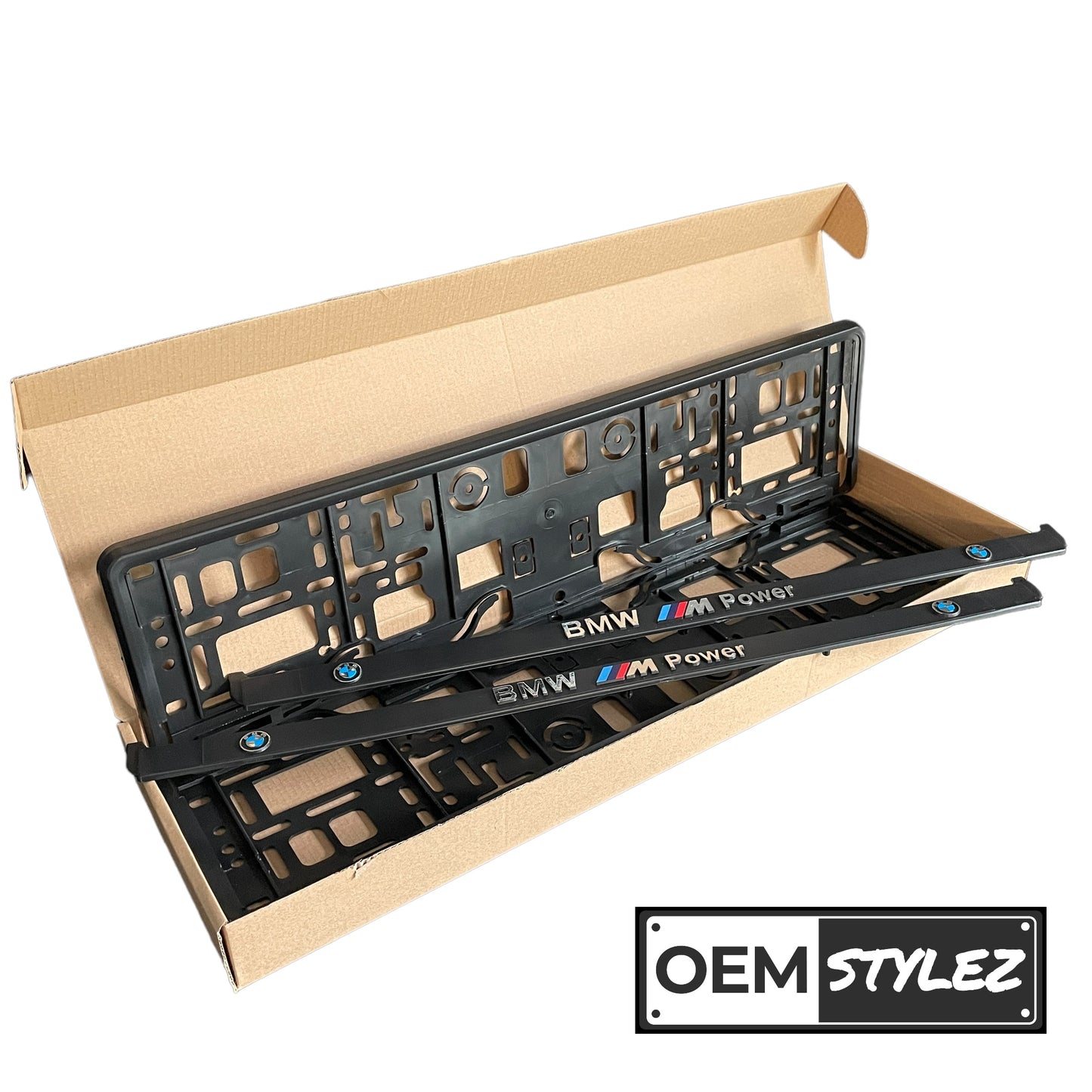 BMW M Power Number Plate Frames
