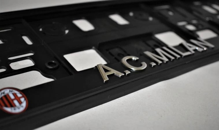 Cadres de plaque d'immatriculation AC MILAN