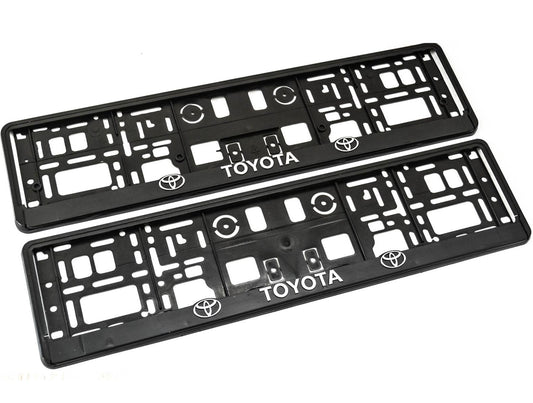Toyota Number Plate Frames
