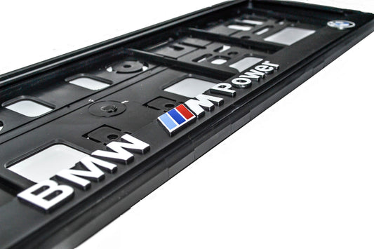 BMW M Power Number Plate Frames