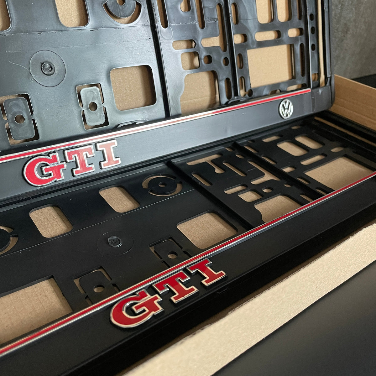 Vw Pattern Frame VW GTI Number Plate Frames – OEM Stylez