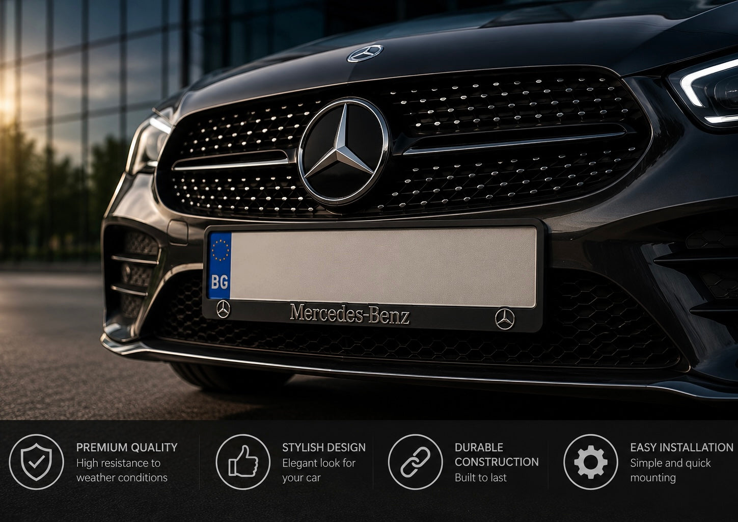 Mercedes Number Plate Frames – OEM Stylez