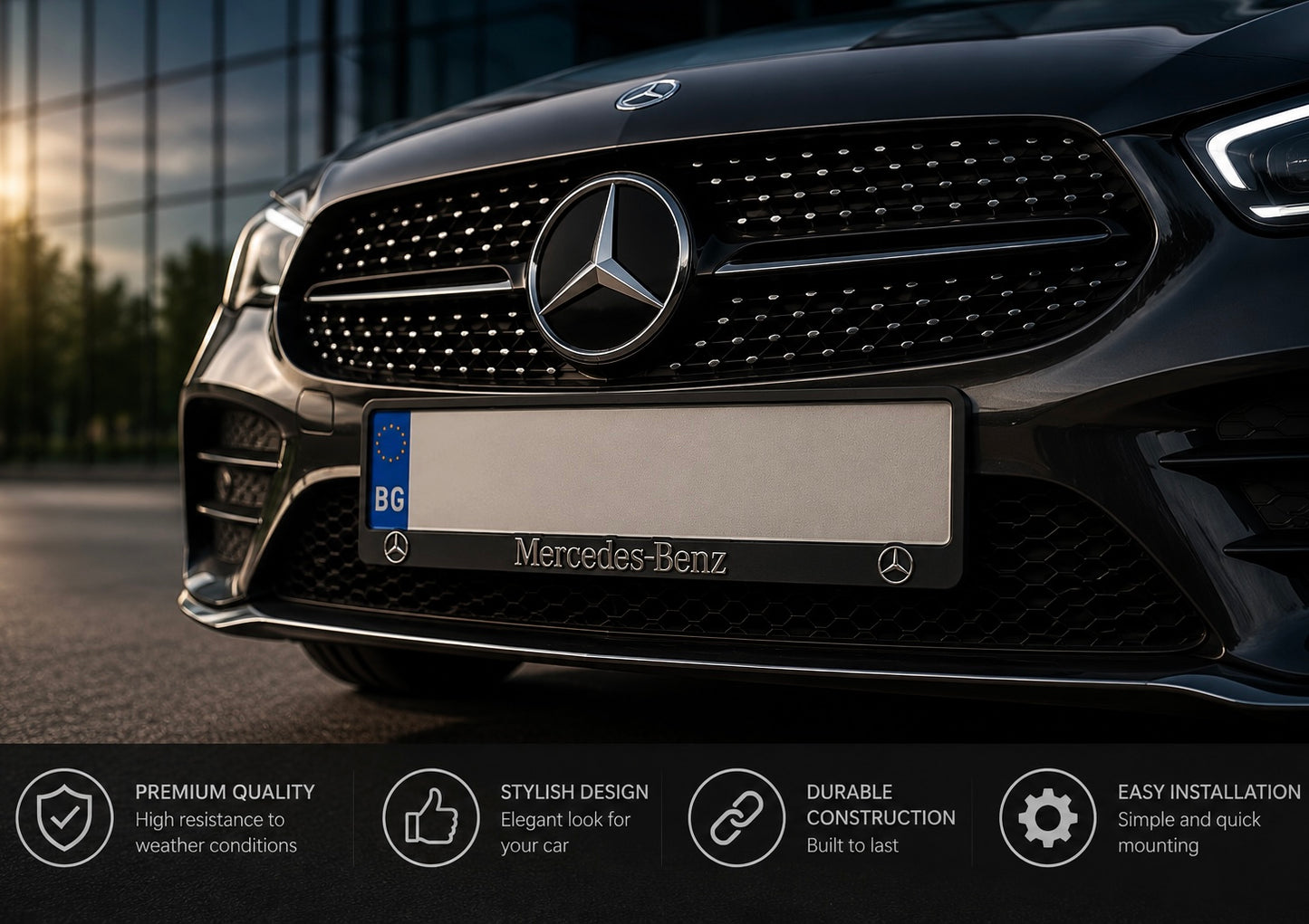Rame pentru plăcuțe de înmatriculare Mercedes