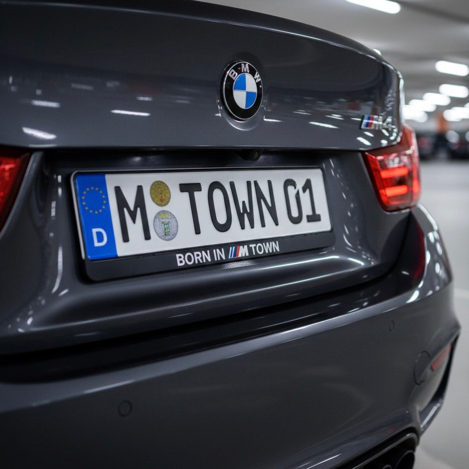 BMW Born in M ​​Town Nummernschildrahmen