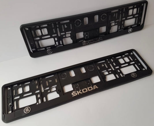 Skoda Number Plate Frames