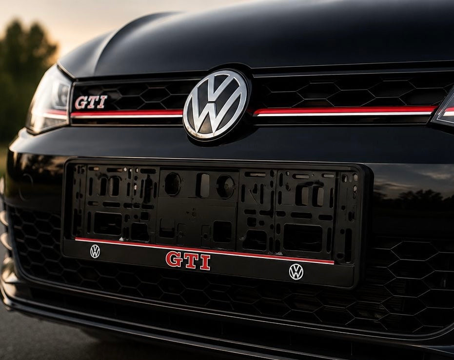 VW GTI Number Plate Frames