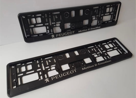 Peugeot Motion & Emotion Number Plate Frames