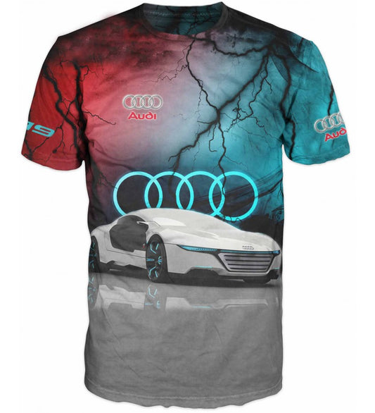 Audi Logo Men’s T-Shirt – Premium Auto Design, Cotton Blend #0044