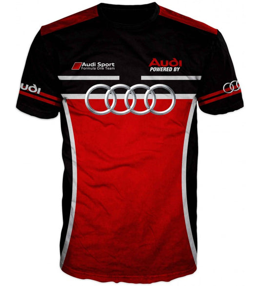 Audi Logo Men’s T-Shirt – Premium Auto Design, Cotton Blend #0143