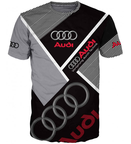 Audi Logo Men’s T-Shirt – Premium Auto Design, Cotton Blend #0193