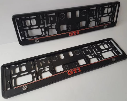 High Quality Licence Plate Frames. VW. GTI