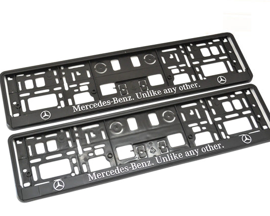 Mercedes Unlike Any Other Number Plate Frames