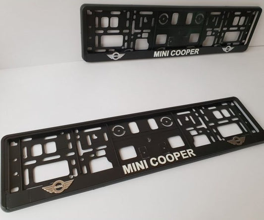 Mini Cooper Number Plate Frames