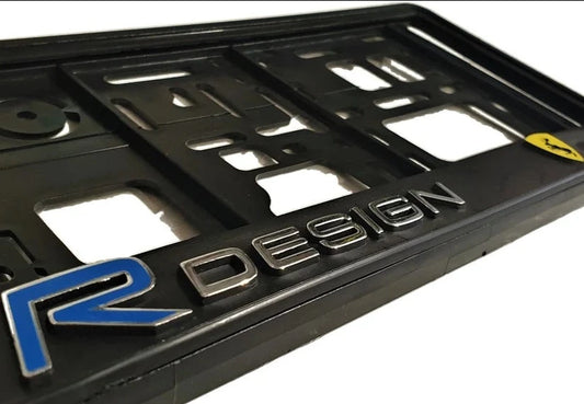 Volvo R Design Number Plate Frames