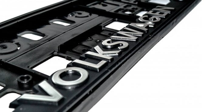 Vw Pattern Frame Volkswagen Number Plate Frames – OEM Stylez